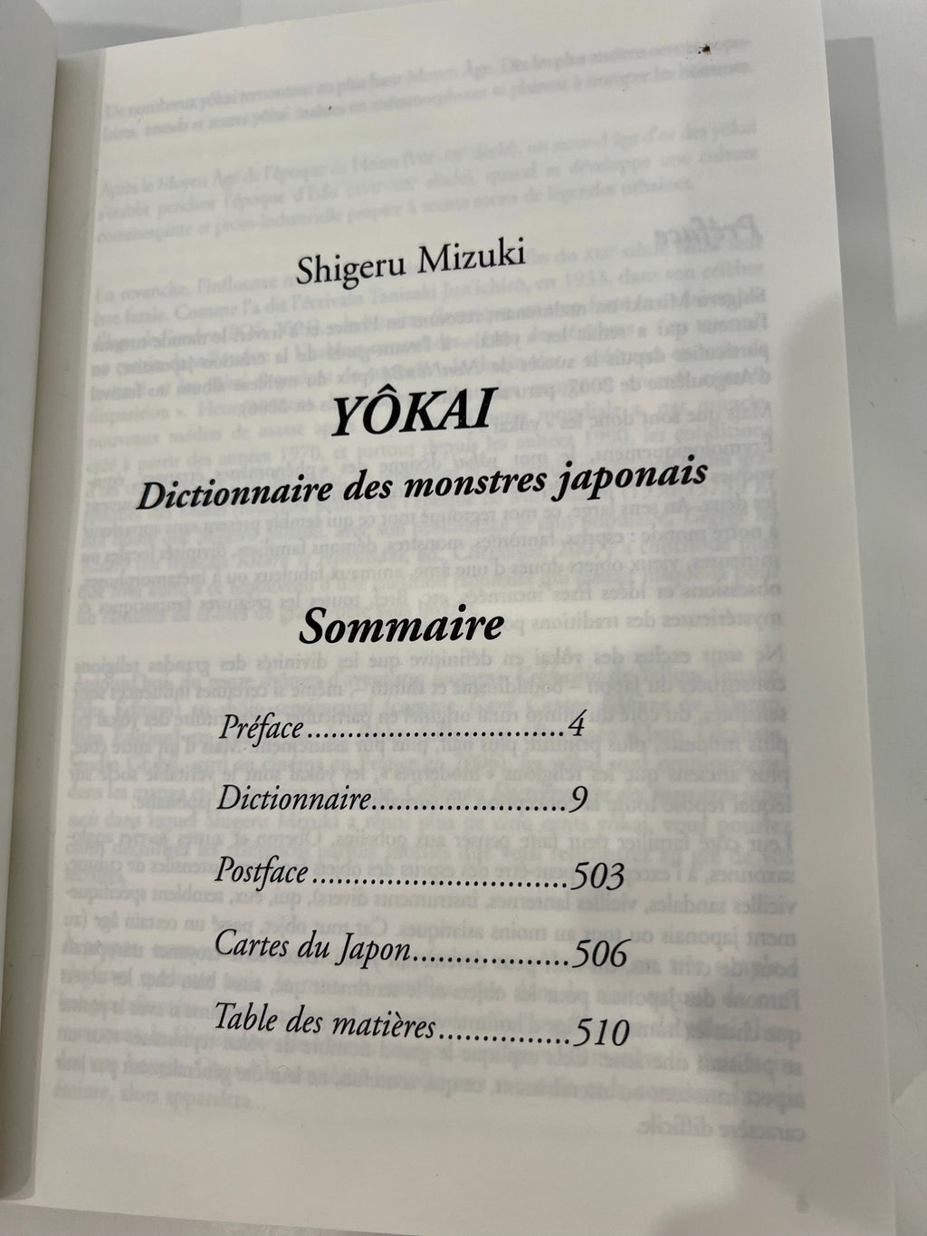 Le dictionnaire des yôkai CHIC BOUTIQUE