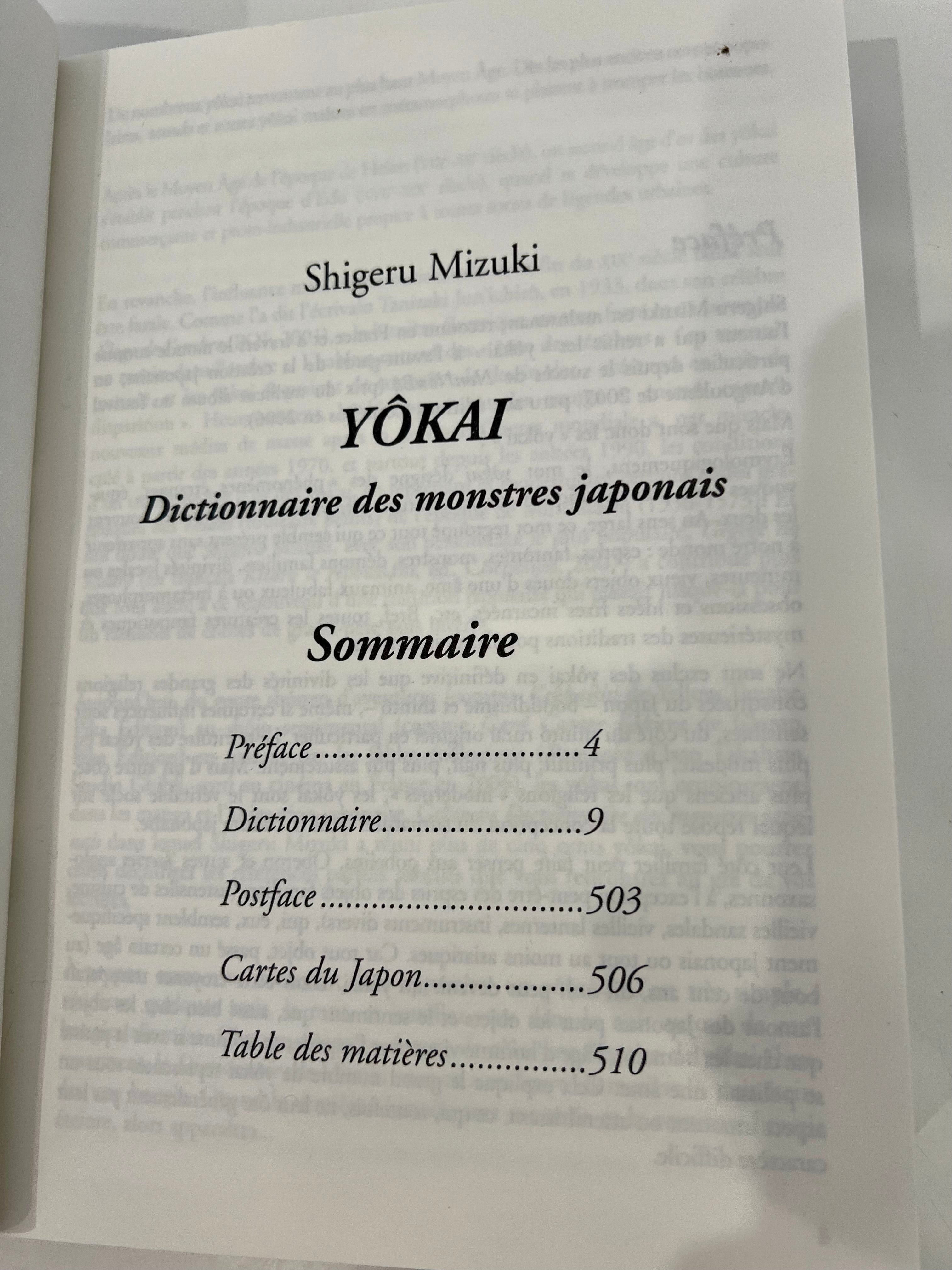 Le dictionnaire des yôkai CHIC BOUTIQUE