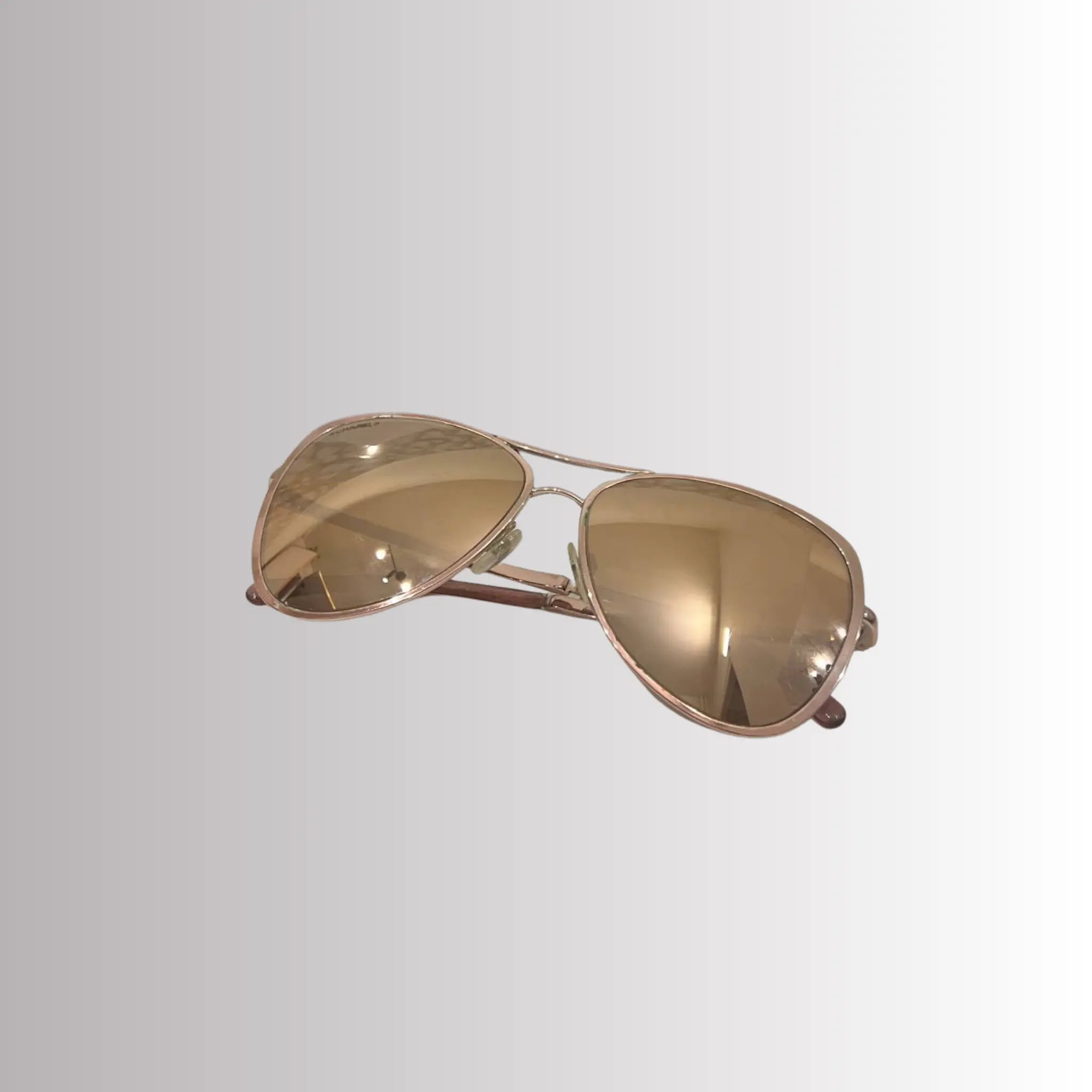 Chanel Lunettes de Soleil Aviateur Été – Miroir Or Rose 18K My Store