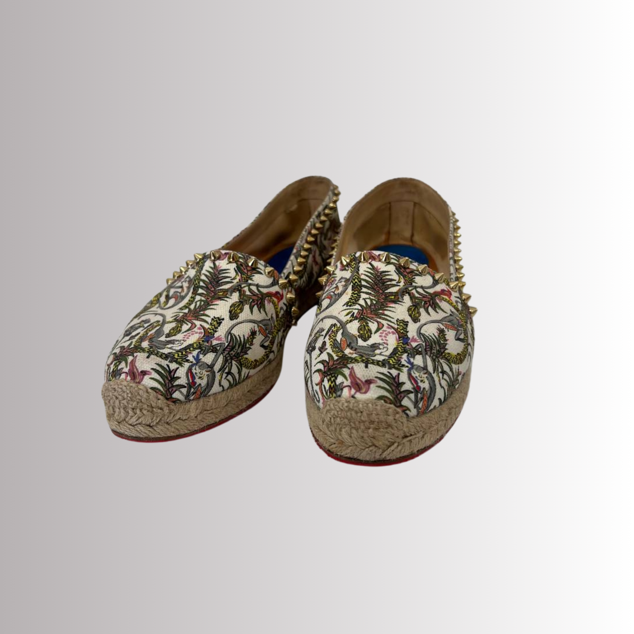 Christian Louboutin - Canvas Ares Espadrilles Multicolour My Store