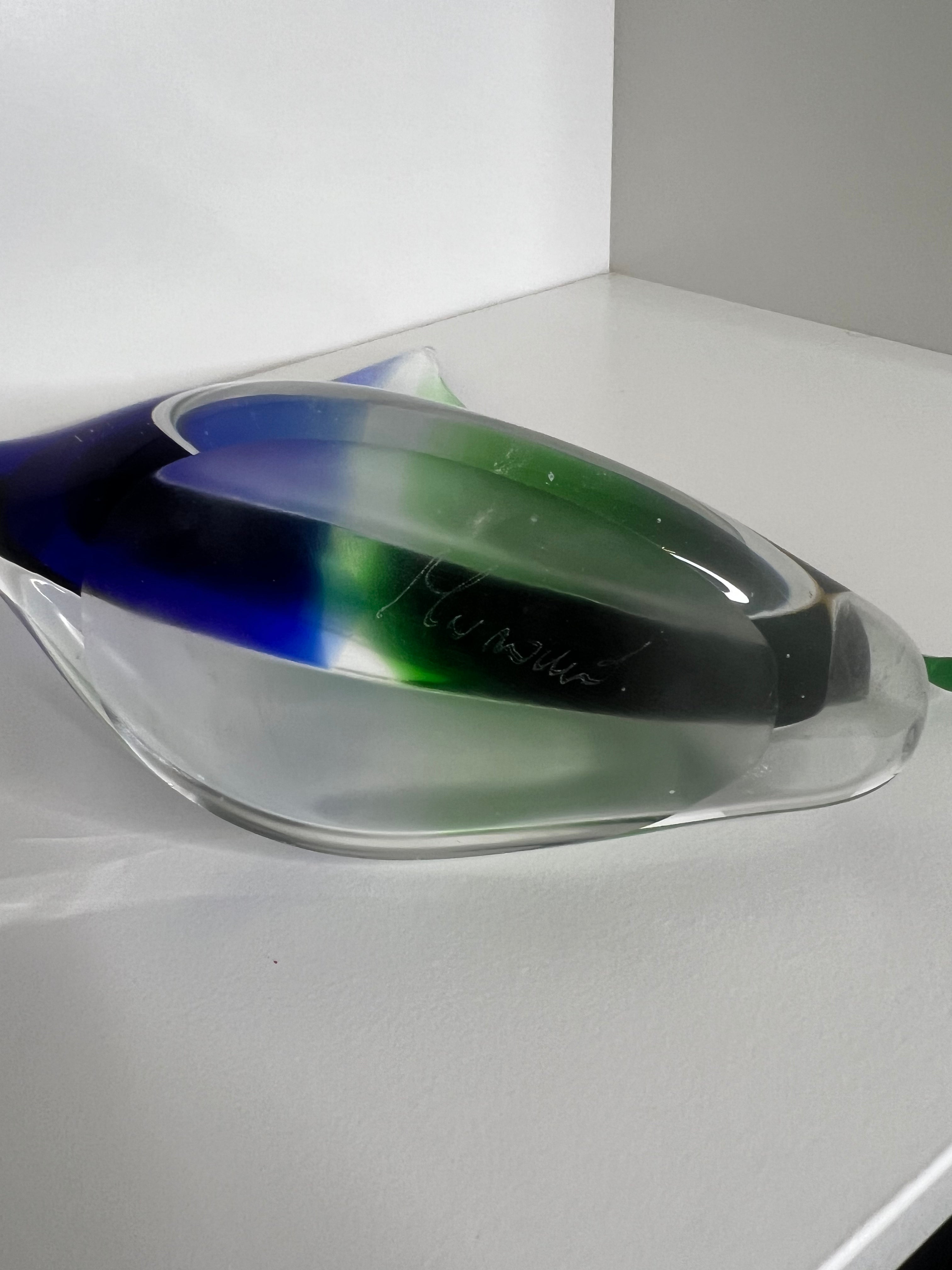 MAGELLANO - Voilier en verre vert et bleu uni CHIC BOUTIQUE