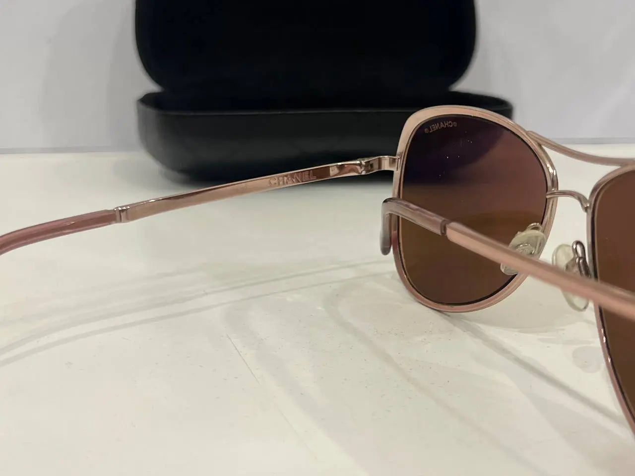Chanel Lunettes de Soleil Aviateur Été – Miroir Or Rose 18K My Store