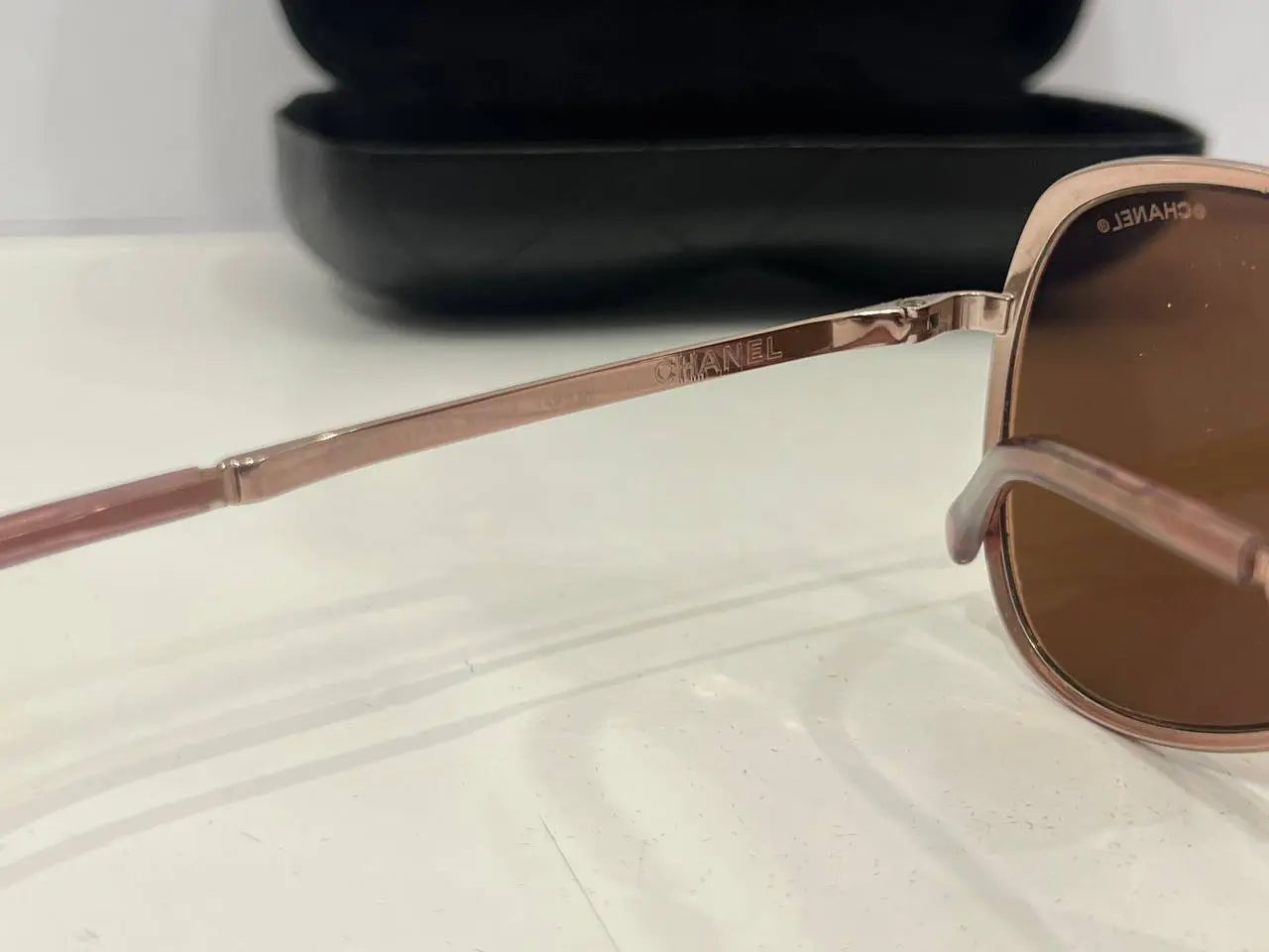 Chanel Lunettes de Soleil Aviateur Été – Miroir Or Rose 18K My Store