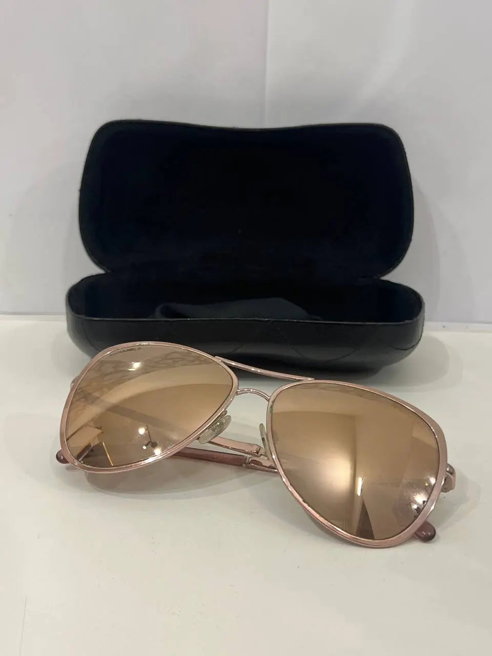 Chanel Lunettes de Soleil Aviateur Été – Miroir Or Rose 18K My Store